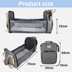 "Mochila Cambiador + Cuna Portátil"