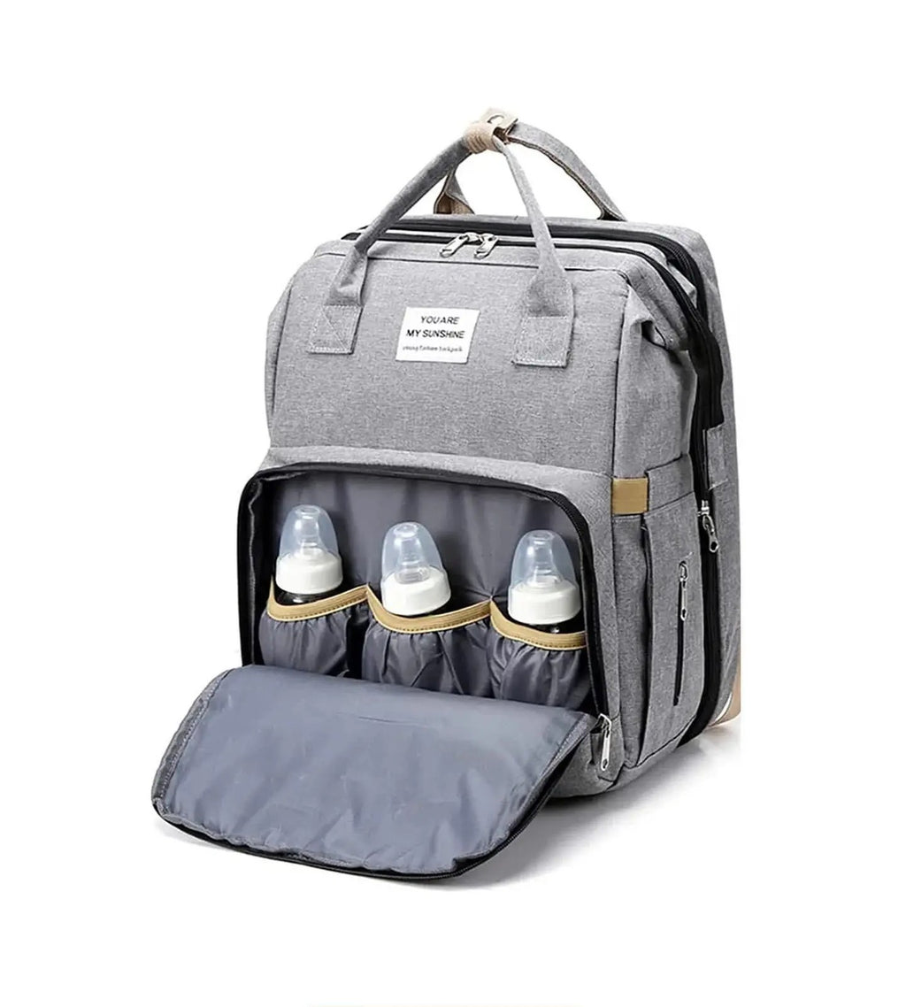 "Mochila Cambiador + Cuna Portátil"